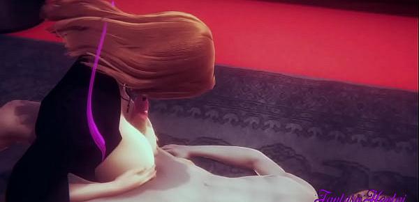 Bleach Hentai 3D - Matsumoto Hanjobd, boobjob with blowjob and fucked